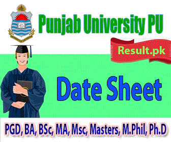 pu Date Sheet 2024 class PGD, BA, BSc, MA, B.Com, Msc, Masters, M.Phil, Ph.D