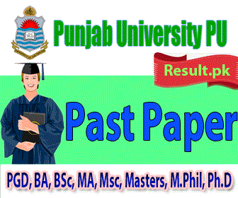 pu Past Paper 2024 class PGD, BA, BSc, MA, B.Com, Msc, Masters, M.Phil, Ph.D